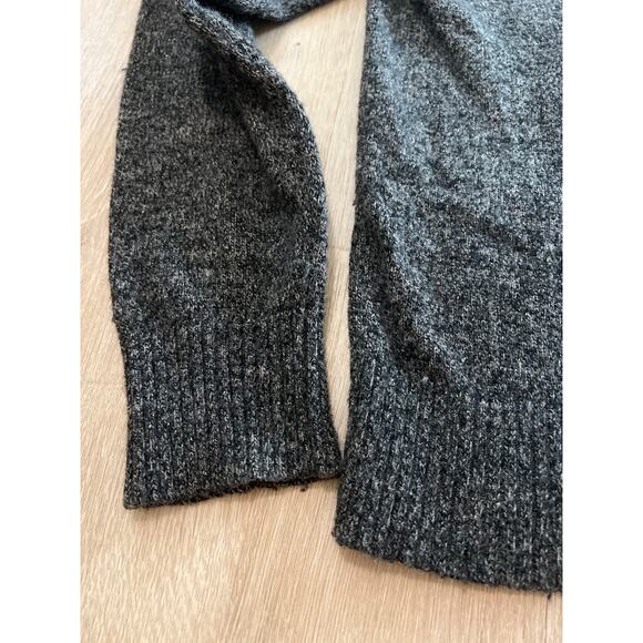 J Crew Mens Pullover Sweater Small Gray Mercantile Nylon Lambs Wool Knit - Picture 2 of 4